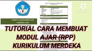 Tutorial Membuat Modul Ajar Kurikulum Merdeka