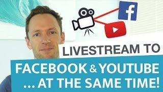 How to Livestream to Facebook and Youtube… AT THE SAME TIME  Wirecast