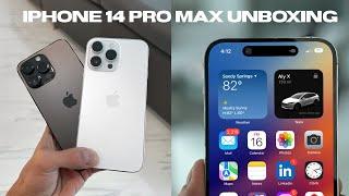 iPhone 14 Pro Max SPACE BLACK vs SILVER  Unboxing + First Impressions