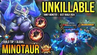 MINOTAUR BEST BUILD 2024  BUILD TOP GLOBAL MINOTAUR GAMEPLAY  MOBILE LEGENDS