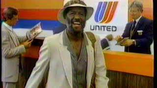 1982 United Airlines Famous Amos Wally Amos TV Commercial