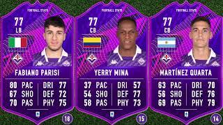 FIORENTINA SPORTS FC 24 PLAYERS RATINGS