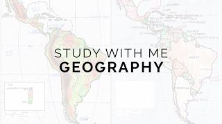 how i study for geography  study with me