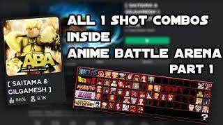All 1 Shot Combos in Anime Battle Arena Part 1 ABA