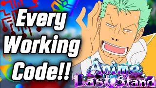 *NEW SHUTDOWN CODES* Every Upcoming Code Will Be Added To This Video   Anime Last Stand  Roblox