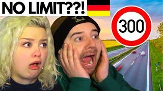 WHY GERMANYS AUTOBAHN HAS NO SPEED LIMIT  American Couple Reaction