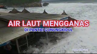 OMBAK MENGGANAS DIPANTAI SELATAN GUNUNGKIDUL.DIPERKIRAKAN AKAN CAPE 4-5 METER TRJDI SAMPE 31MEI 2020