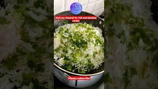 Palak rice  Spinach rice in easy way #shorts