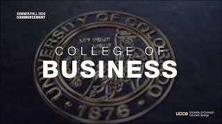 College of Business and Administration Ceremony  Virtual Fall & Summer 2020 Commencement Exercises