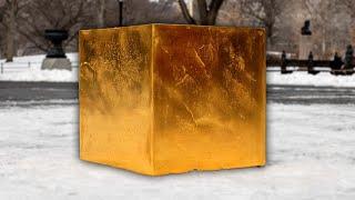 artist leaves $11000000 cube in new york city