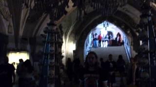 Visiting Pirate Chapel  Bone Church in Zámecká Kutna Hora 2015 Czech Republic - MOV 1543