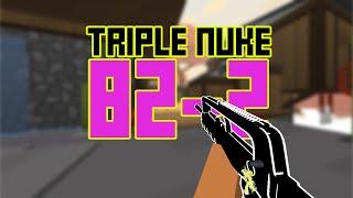 Famas TRIPLE NUKE 82-2 Krunker.io Gameplay