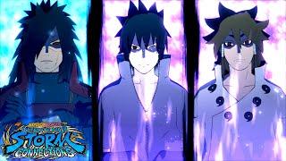 New Indra Madara & Sasuke Apocolypse Team Ultimate Jutsu - Naruto Storm Connections