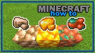 How to Use Raw Metals Iron Gold Copper in Minecraft 1.18+  Easy Minecraft Tutorial