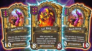 Rag is BACK and Elementals are SUPER STRONG now  Hearthstone Battlegrounds