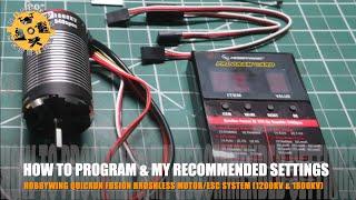 Hobbywing Fusion 1200kv1800kv  How to Program & My Recommended Crawler Settings