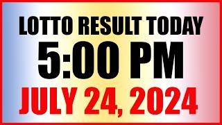Lotto Result Today 5pm July 24 2024 Swertres Ez2 Pcso