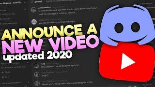 How To AnnounceNotify a New YouTube Upload on your Discord Server   2020 Updated