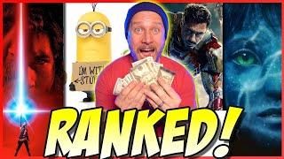 All 52 Billion Dollar Earning Movies Ranked