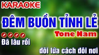 Đêm Buồn Tỉnh Lẻ Karaoke Nhạc Sống Tone Nam  C#m  - Karaoke Mai Phạm