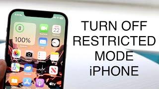 How To Turn Off Restricted Mode On ANY iPhone 2023