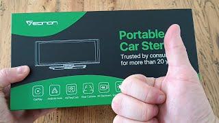 Unboxing EONON 9.33 Inch Portable Car Stereo with 4K Dashcam