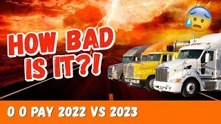 2023 vs 2022 The DRASTIC Pay Decrease for Truck DriversOwner OperatorsLease Operators & Local