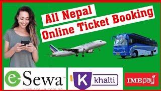 ️ Online बाट प्लेन र बसको टिकट कसरी काट्नेHow To book Plane and Bus Tickets  Online