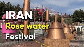 2100 Liters of Iranian Rose Water  How the World’s Best Rose Water Is Made in Iran  Iran festival