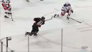 Explanation - Goalie and D blocking shot