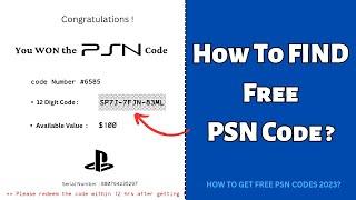 ️ How to Get Free PSN Codes in 2023-2024  This is What I GOT