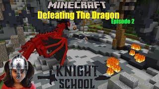 Minecraft Knight School Episode 2 Defeating the Dragon  - Minecraft Marketplace Map