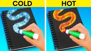 HOT vs COLD️ چالش پرنسس در آتش و شاهزاده یخی از اتاق قفل شده خارج شوید