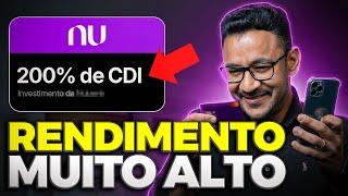 NUBANK Como investir dinheiro e conseguir 200% do CDI. Na prática