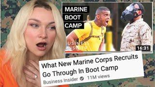 New Zealand Girl Reacts to MARINE BOOT CAMP TRAINING