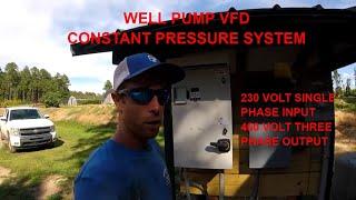 VFD Constant Pressure System Installation Irrigation using a Water Well Pump