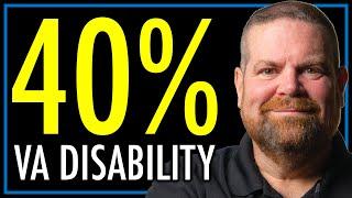 Veterans Benefits at 40% Disability  VA Service-Connected Disability  theSITREP