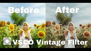 How To Edit Vintage Filter  Vsco Tutorial