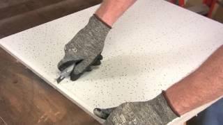 How to Cut Ceiling Tiles