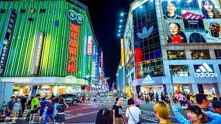 Saturday Night of Ximending Street with Taiwan Walker｜4K HDR｜週末西門町現況