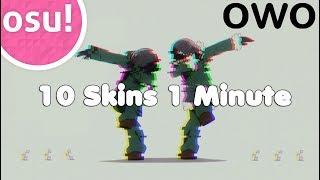 10 Osu Skins in 1 Minute