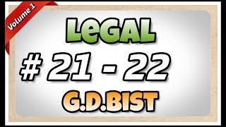 # 21 - 22  105 wpm  Legal  G.D.Bist  Volume 1