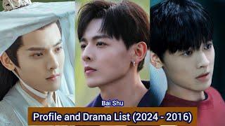 Bai Shu 白澍 Dashing Youth  Profile and Drama List 2024 - 2016 