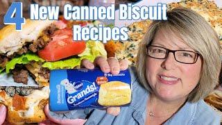 *NEW* 4 More CANNED BISCUIT DOUGH Recipes QUICK AND EASY Recipes Using CANNED BISCUITS