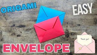 ORIGAMI ENVELOPE TUTORIAL EASY ORIGAMI WORLD GIFT CRAFT  HOW TO MAKE PAPER ENVELOPE WITHOUT GLUE