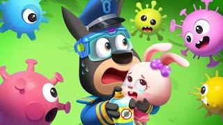 Virus Showdown  Healthy Habits  Educational Cartoons for Kids  Sheriff Labrador