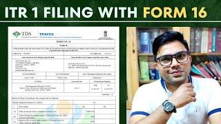 How To File ITR For Salaried Person With Form 16 AY 2023-24  ITR for Salary Person AY 2023-24