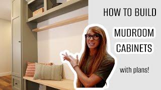 How to Build Mudroom Cabinets  Easy DIY Built Ins