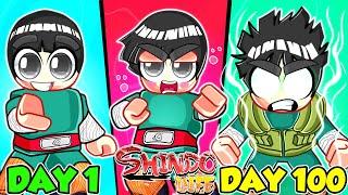 Spent 100 days Going From Noob To ROCK LEE In Shindo Life Rellgames Shinobi Life 2