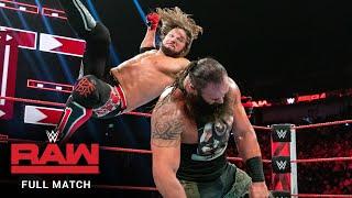FULL MATCH - AJ Styles vs. Braun Strowman – United States Title Match Raw August 26 2019